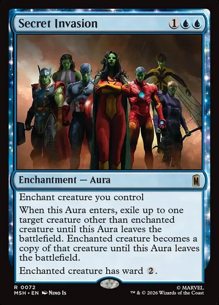 Secret Invasion, Magic card MSH 72 — Marvel Super Heroes set