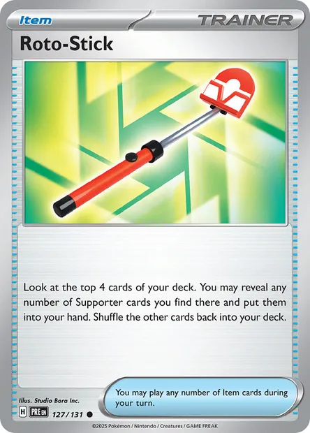 Roto-Stick, Pokémon card PRE 127 — Prismatic Evolutions set