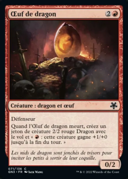 Œuf de dragon, carte Magic GN3 71 — extension Game Night: Free-for-All