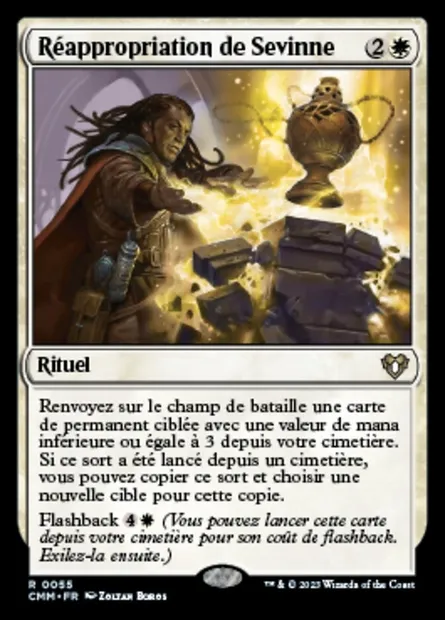 Réappropriation de Sevinne, carte Magic CMM 55 — extension Commander Masters