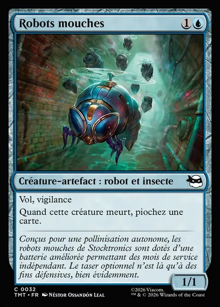 Robots mouches, carte Magic TMT 32 — extension Teenage Mutant Ninja Turtles