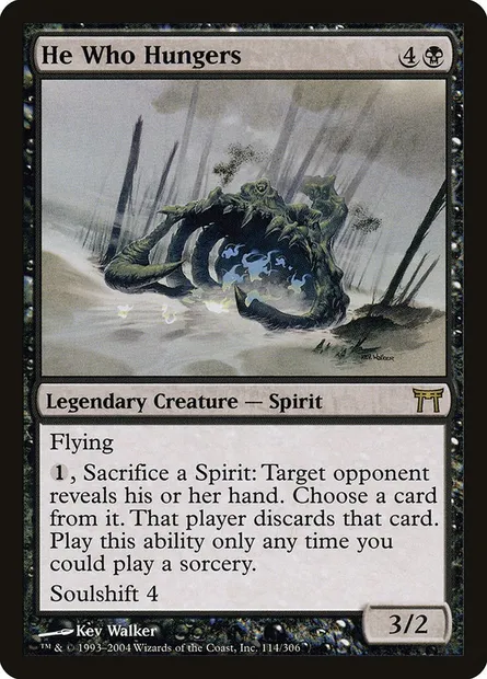 Celui qui a faim, carte Magic CHK 114 — extension Guerriers de Kamigawa