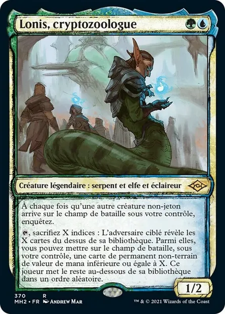 Lonis, cryptozoologue, carte Magic MH2 370 — extension Horizons du Modern 2