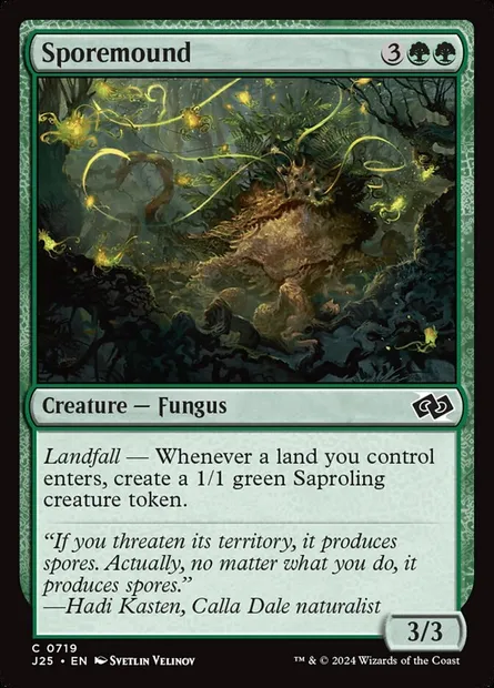 Sporemound, Magic card J25 719 — Foundations Jumpstart set