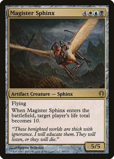 Magister sphinx, carte Magic ARC 89 — extension Archenemy