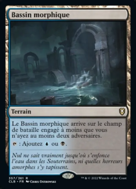 Bassin morphique, carte Magic CLB 357 — extension Commander Légendes : la bataille de la Porte de Baldur