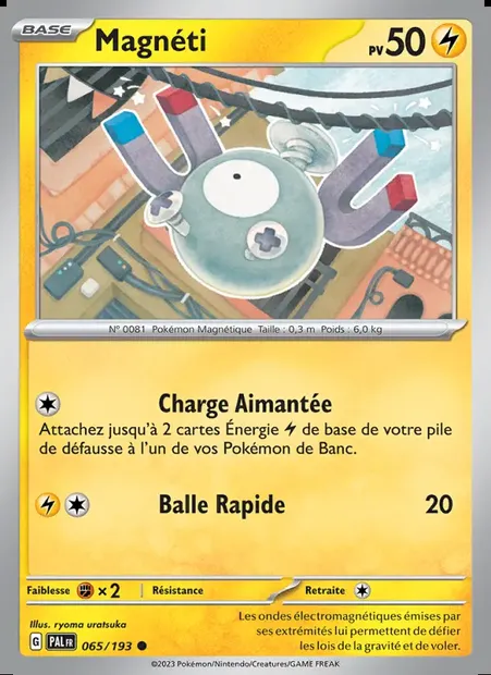 Magnéti, carte Pokémon PAL 065 — extension Évolutions à Paldea