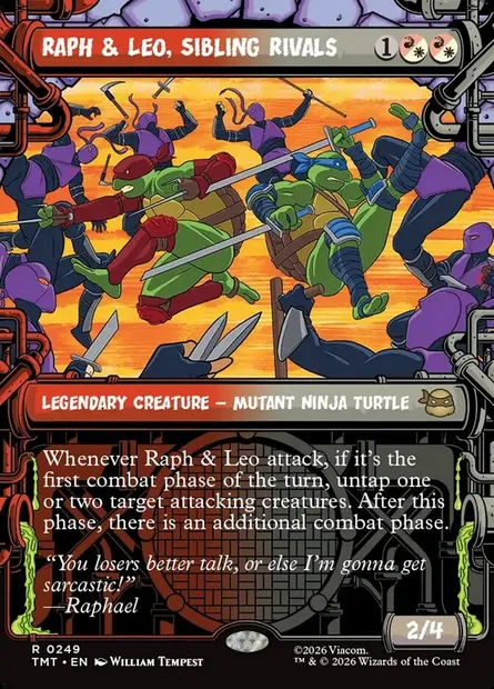 Raph & Leo, Sibling Rivals, Magic card TMT 249 — Teenage Mutant Ninja Turtles set