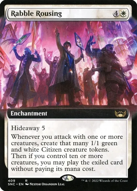Rabble Rousing, Magic card SNC 409 — Streets of New Capenna set