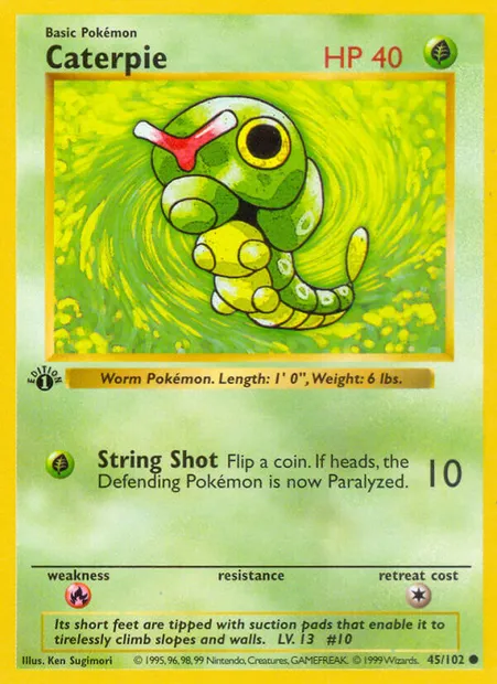 Caterpie, Pokémon card BS 45 — Base Set set