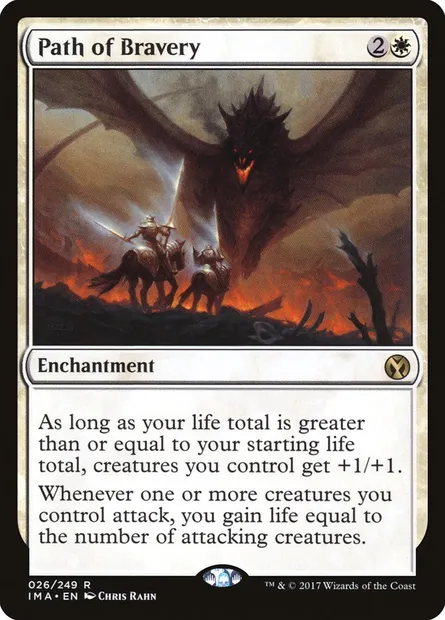 Path of Bravery, Magic card IMA 26 — Iconic Masters set