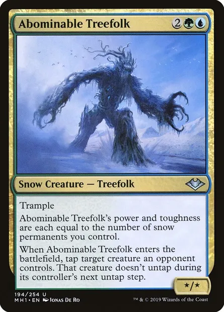 Abominable Treefolk, Magic card MH1 194 — Modern Horizons set