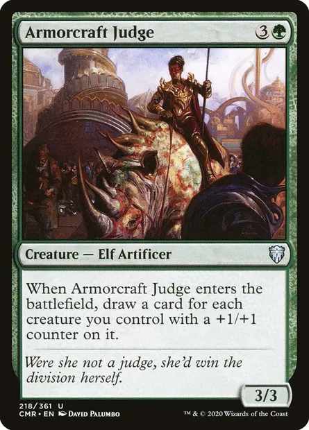 Armorcraft Judge, Magic card CMR 218 — Commander Legends set