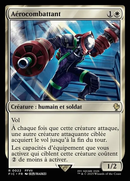 Aérocombattant, carte Magic FIC 22 — extension Final Fantasy Commander