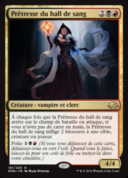 Prêtresse du hall de sang, carte Magic EMN 181 — extension La lune hermétique
