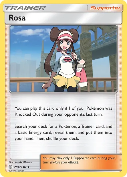 Rosa, Pokémon card CEC 204 — Cosmic Eclipse set