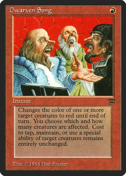 Dwarven Song, carte Magic LEG 143 — extension Legends