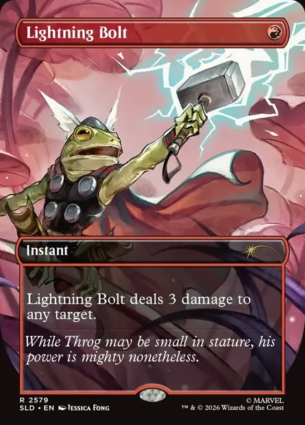 Lightning Bolt, Magic card SLD 2579 — Secret Lair Drop set