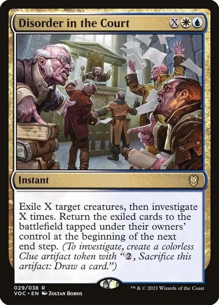 Disorder in the Court, Magic card VOC 29 — Crimson Vow Commander set