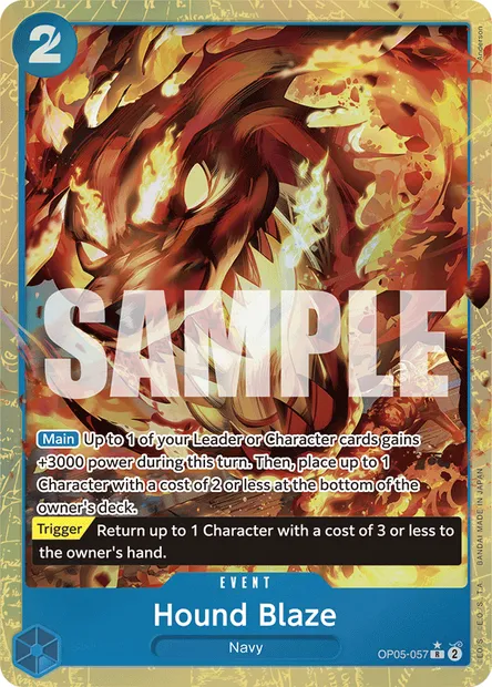 Hound Blaze, One Piece card OP05-057 — AWAKENING OF THE NEW ERA set