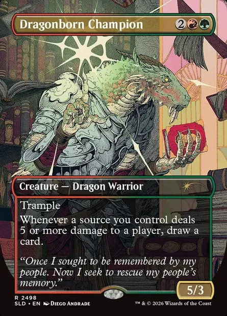 Dragonborn Champion, Magic card SLD 2498 — Secret Lair Drop set