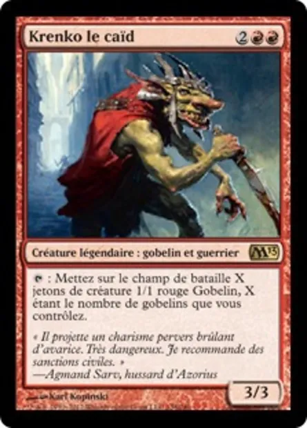 Krenko le caïd, carte Magic M13 138 — extension Magic 2013