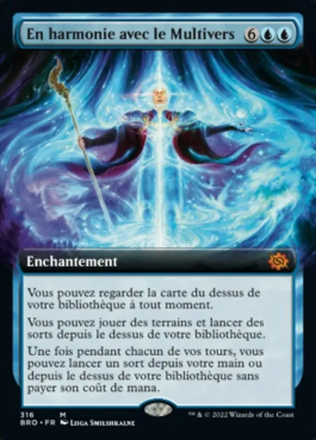 En harmonie avec le Multivers, carte Magic BRO 316 — extension La Guerre Fratricide