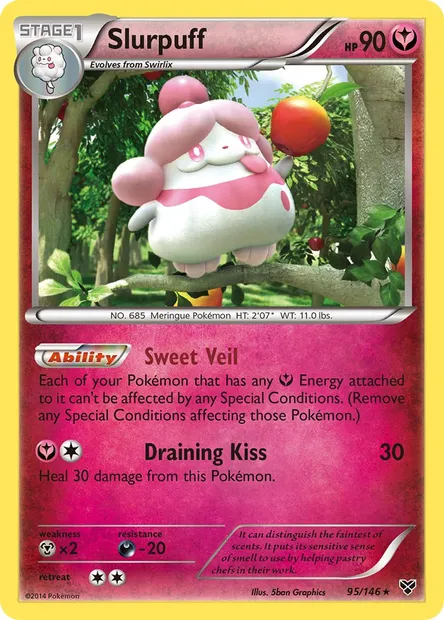 Slurpuff, Pokémon card XY 95 — XY set