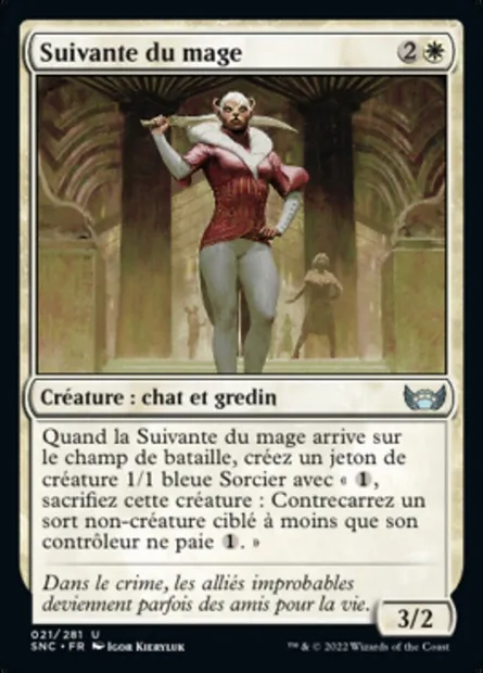 Suivante du mage, carte Magic SNC 21 — extension Les rues de la Nouvelle-Capenna