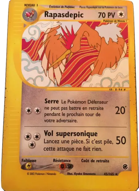 Rapasdepic, carte Pokémon EX 45 — extension Expedition