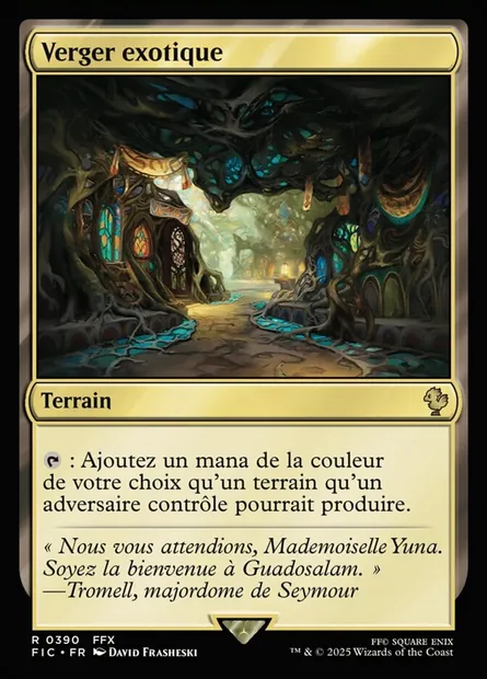 Verger exotique, carte Magic FIC 390 — extension Final Fantasy Commander
