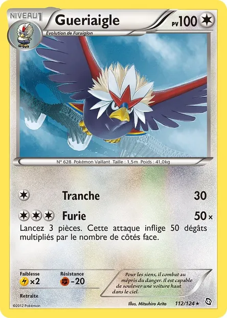 Gueriaigle, carte Pokémon DRX 112 — extension Dragons Éxaltés