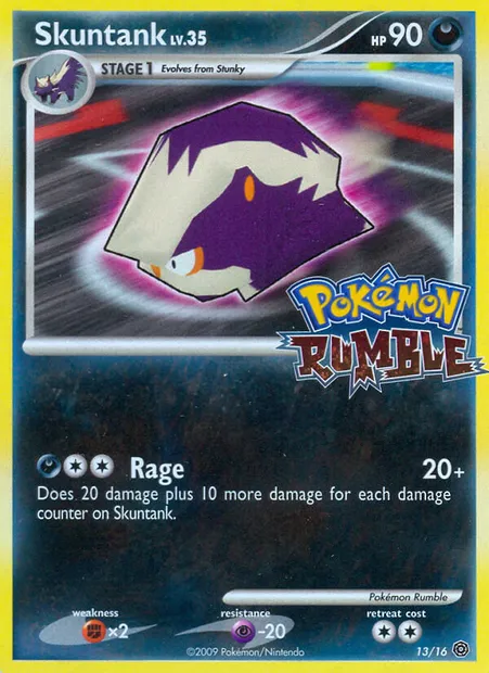 Skuntank, Pokémon card RM 13 — Pokémon Rumble set