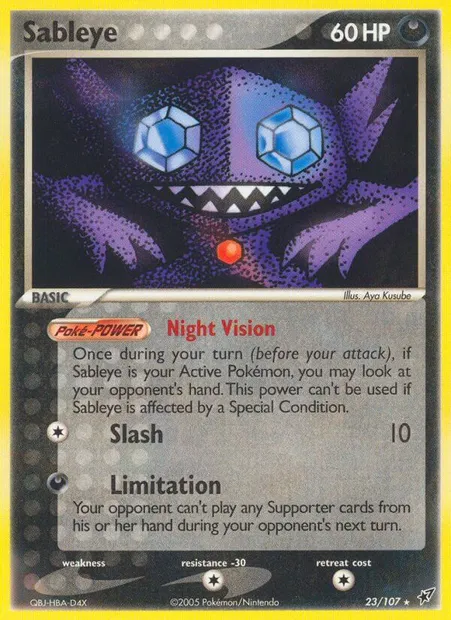 Sableye, Pokémon card DX 23 — Deoxys set