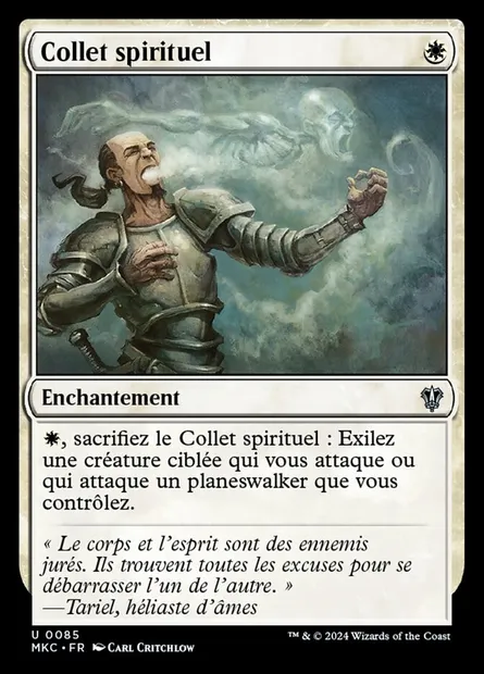 Collet spirituel, carte Magic MKC 85 — extension Murders at Karlov Manor Commander