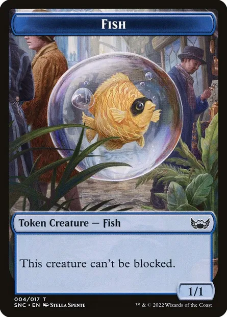 Fish, carte Magic TSNC 4 — extension Streets of New Capenna Tokens