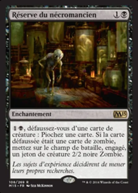 Réserve du nécromancien, carte Magic M15 108 — extension Magic 2015