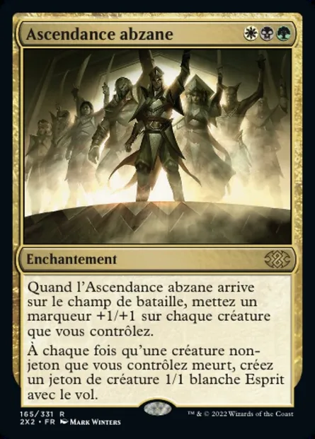 Ascendance abzane, carte Magic 2X2 165 — extension Double Masters 2022