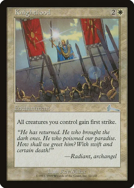 Knighthood, Magic card ULG 12 — Urza's Legacy set