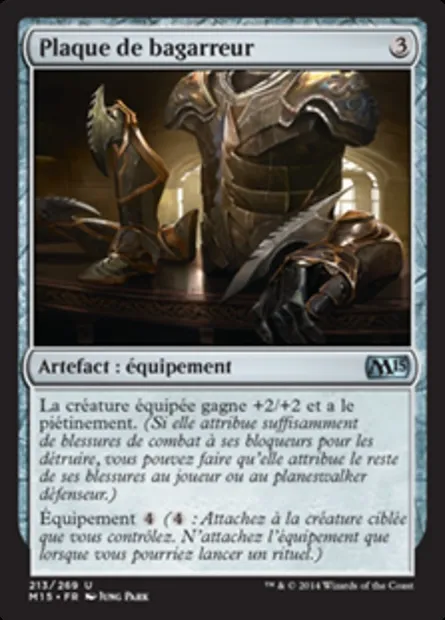 Plaque de bagarreur, carte Magic M15 213 — extension Magic 2015