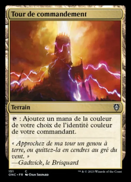 Tour de commandement, carte Magic ONC 151 — extension Phyrexia: All Will Be One Commander