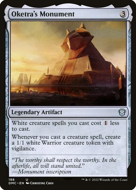 Oketra's Monument, Magic card DMC 188 — Dominaria United Commander set
