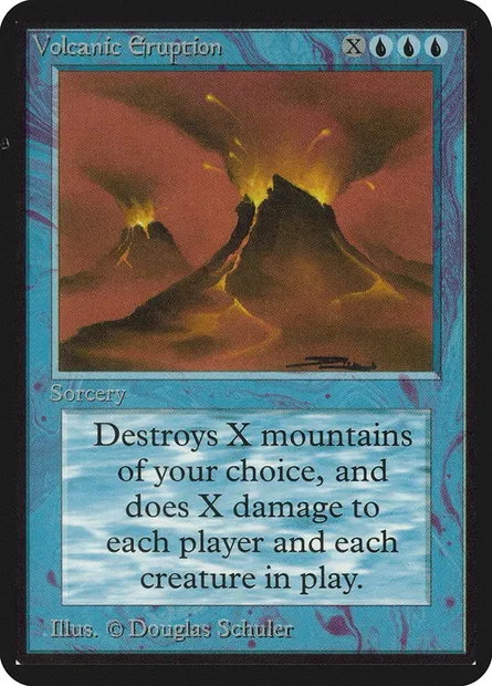 Volcanic Eruption, Magic card LEA 88 — Limited Edition Alpha set