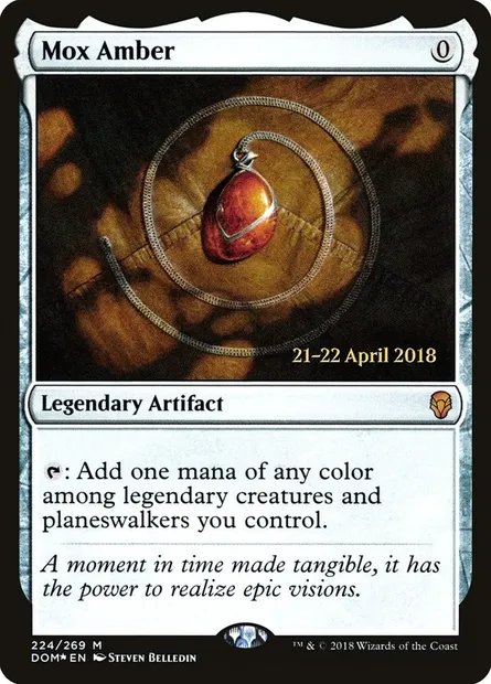 Mox Amber, Magic card PDOM 224s — Dominaria Promos set