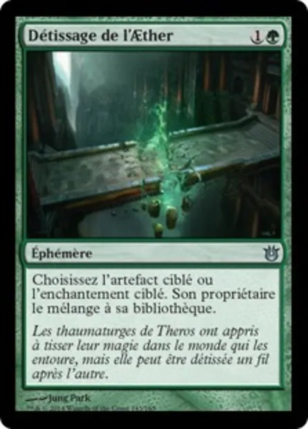 Détissage de l'Aether, carte Magic BNG 143 — extension Créations divines