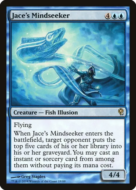 Jace's Mindseeker, Magic card DDM 19 — Duel Decks: Jace vs. Vraska set
