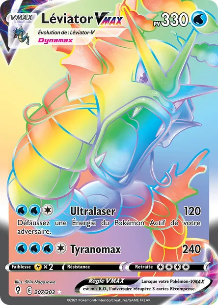 Léviator VMAX, carte Pokémon EVS 207 — extension Évolution Céleste