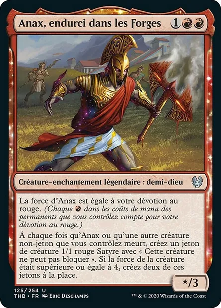 Anax, endurci dans les Forges, carte Magic THB 125 — extension Theros Beyond Death