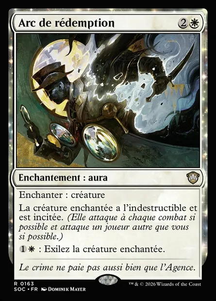 Arc de rédemption, carte Magic SOC 163 — extension Secrets of Strixhaven Commander