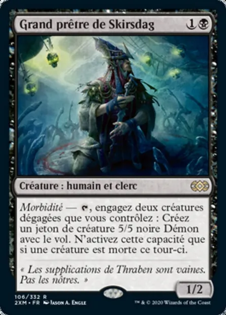 Grand prêtre de Skirsdag, carte Magic 2XM 106 — extension Double Masters